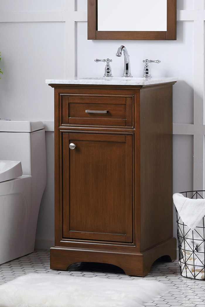 Elegant Bathroom Vanity - Teak (VF15019TK)