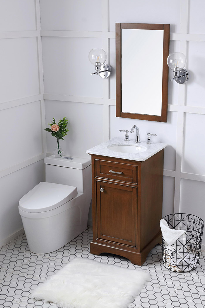 Elegant Bathroom Vanity - Teak (VF15019TK)