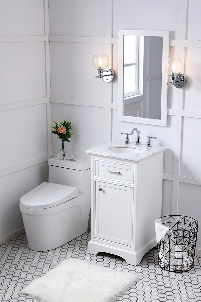 Elegant Bathroom Vanity - White (VF15019WH)