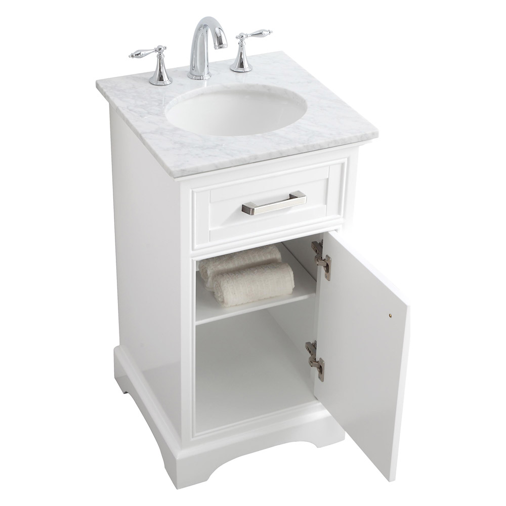 Elegant Bathroom Vanity - White (VF15019WH)