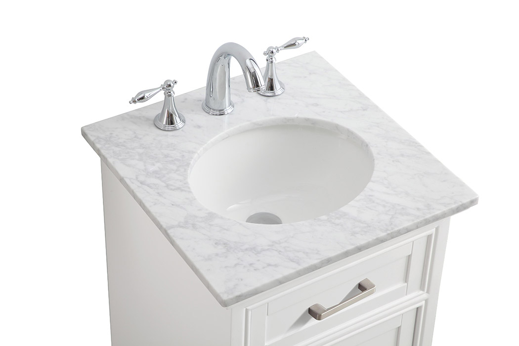 Elegant Bathroom Vanity - White (VF15019WH)