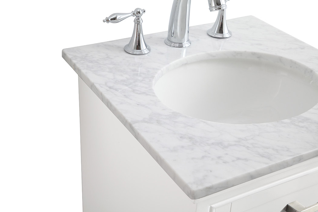 Elegant Bathroom Vanity - White (VF15019WH)