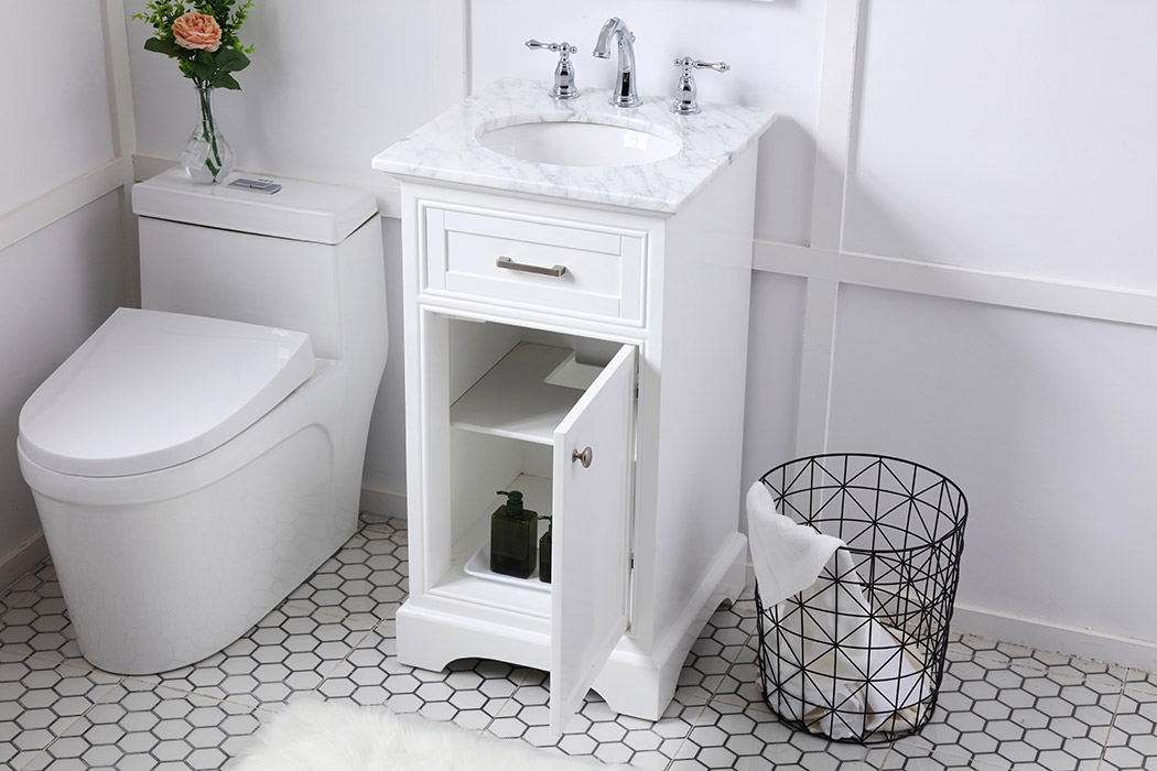 Elegant Bathroom Vanity - White (VF15019WH)