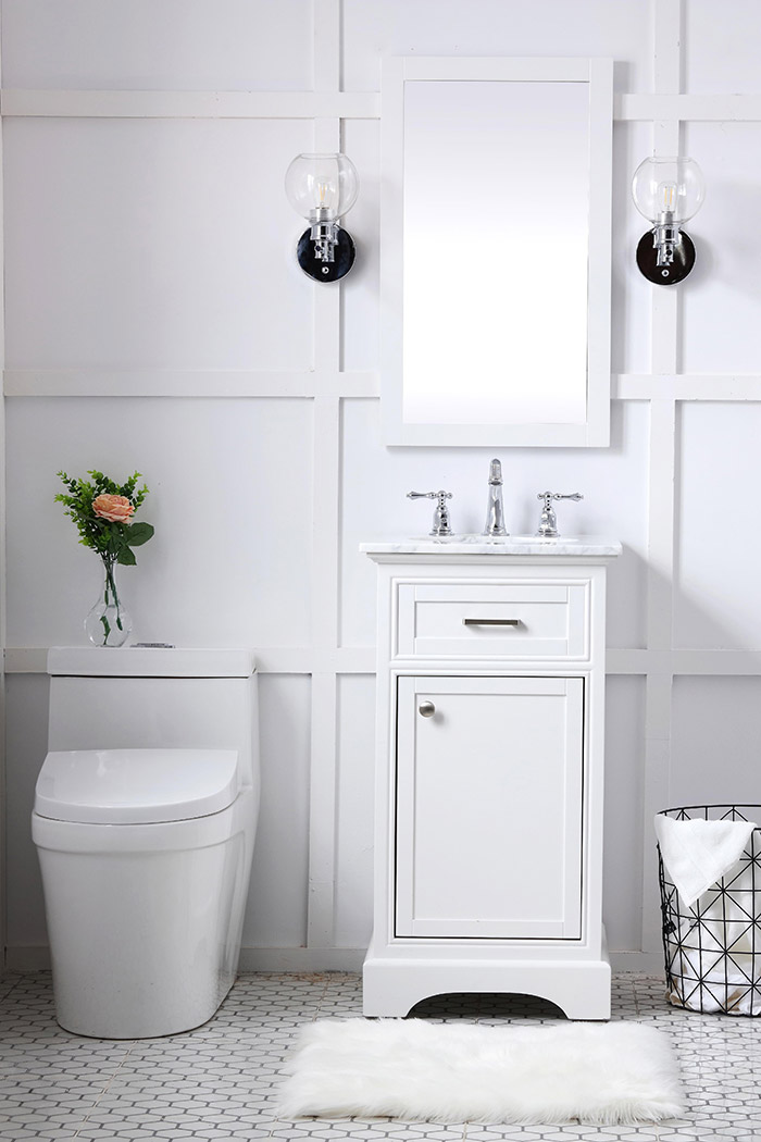 Elegant Bathroom Vanity - White (VF15019WH)