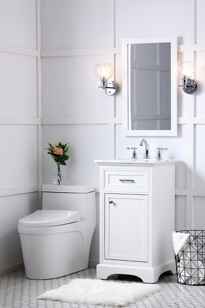 Elegant Bathroom Vanity - White (VF15019WH)