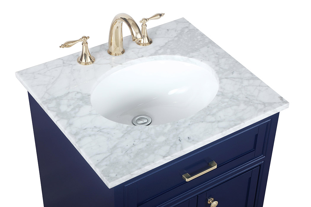 Elegant Bathroom Vanity - Blue, L 24" (VF15024BL)