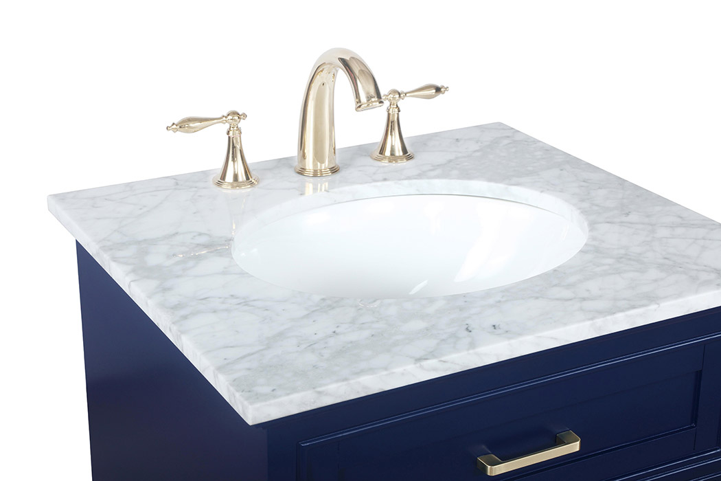 Elegant Bathroom Vanity - Blue, L 24" (VF15024BL)