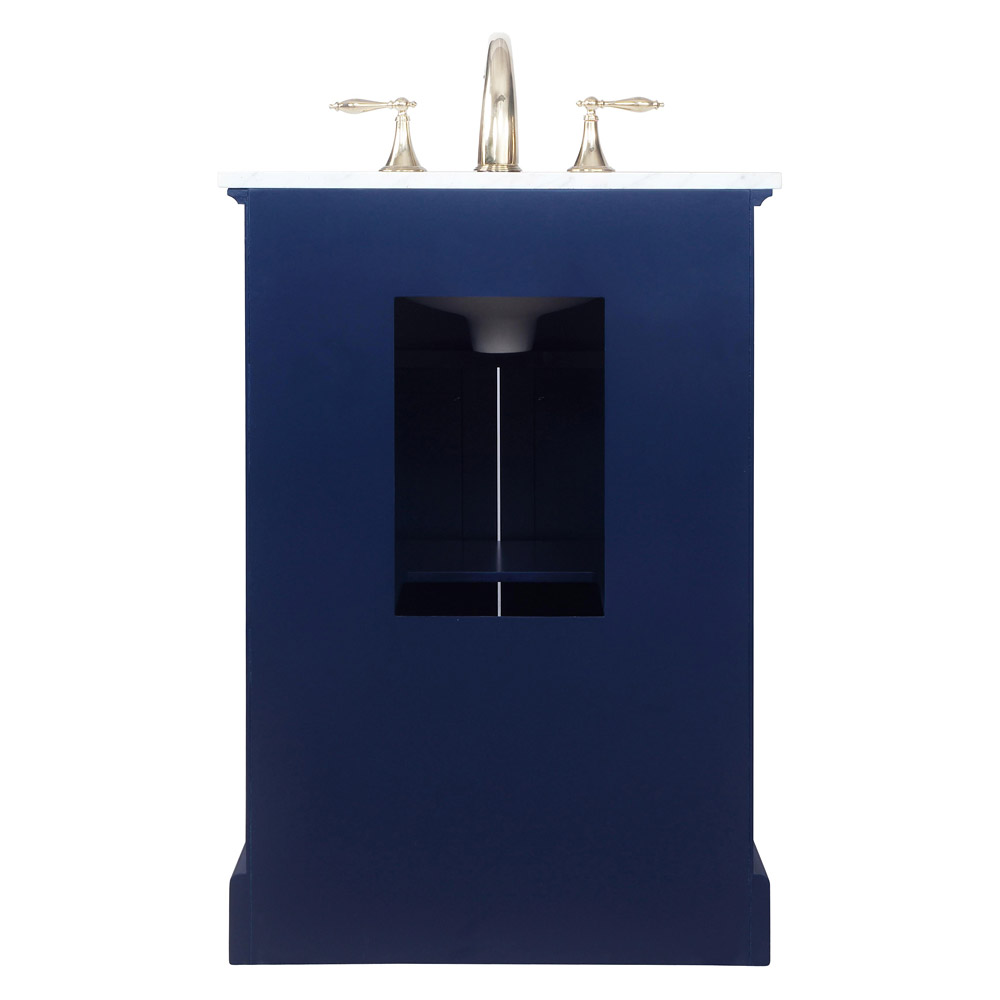 Elegant Bathroom Vanity - Blue, L 24" (VF15024BL)