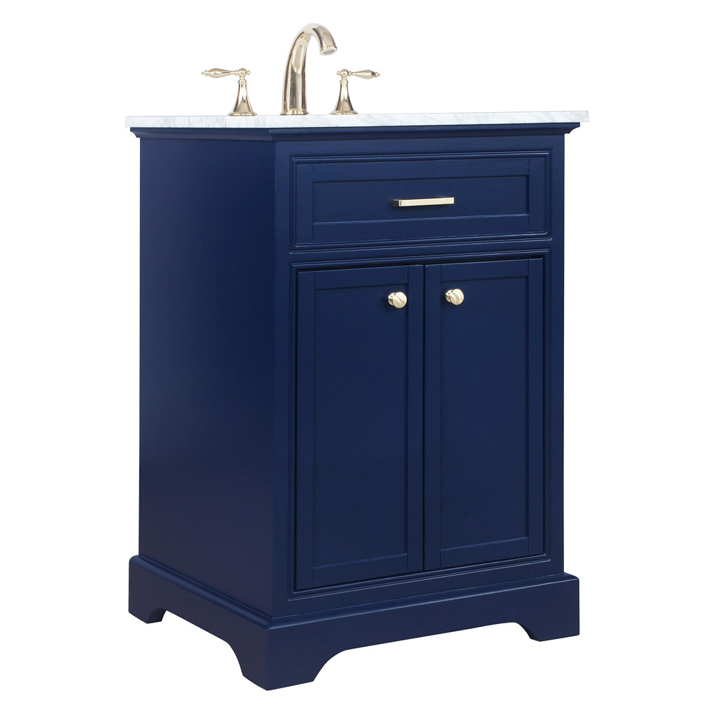 Elegant Bathroom Vanity - Blue, L 24" (VF15024BL)