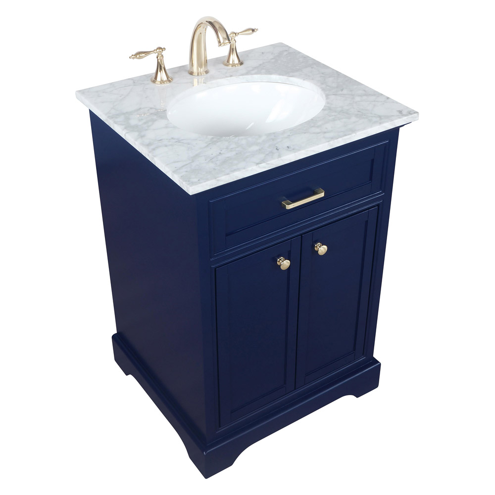 Elegant Bathroom Vanity - Blue, L 24" (VF15024BL)