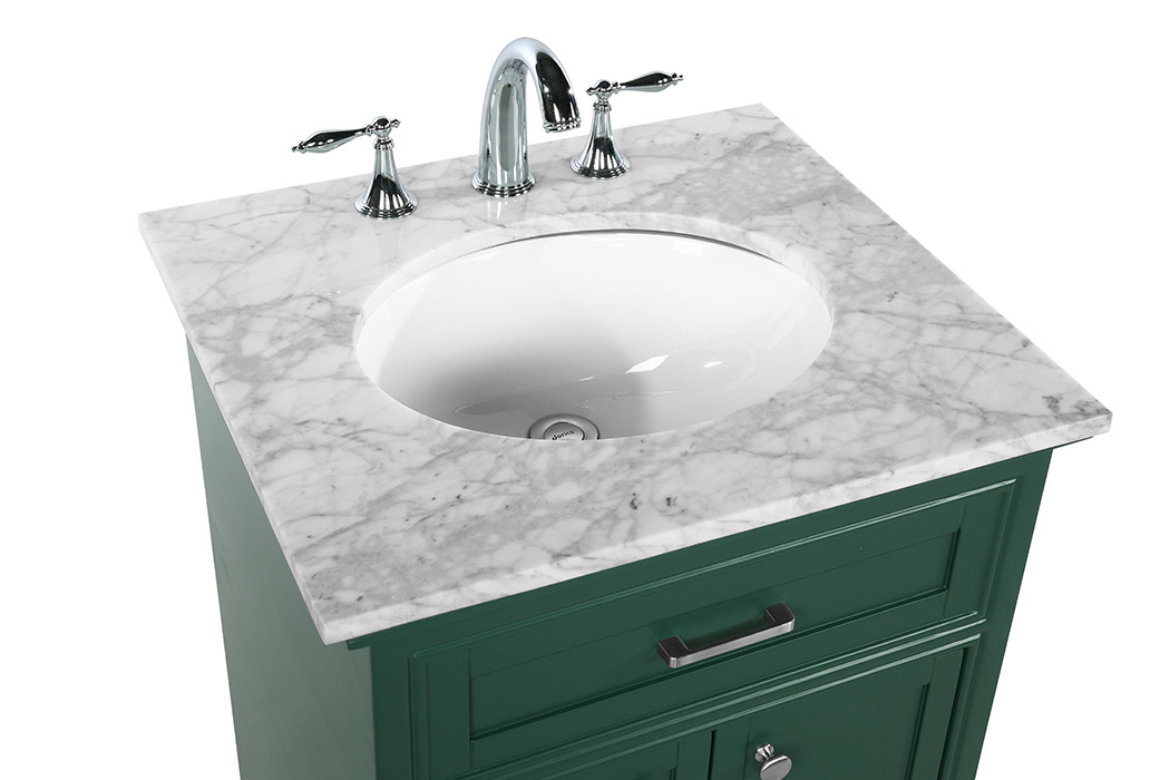 Elegant Bathroom Vanity - Green, L 24" (VF15024GN)