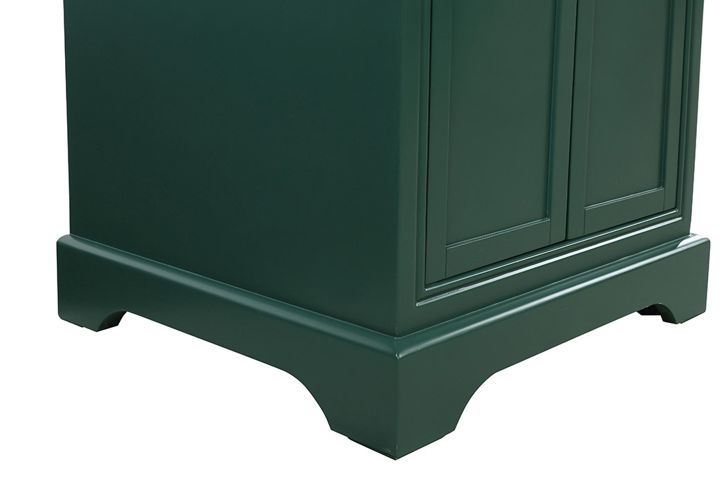 Elegant Bathroom Vanity - Green, L 24" (VF15024GN)