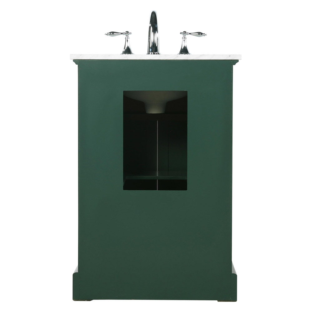 Elegant Bathroom Vanity - Green, L 24" (VF15024GN)