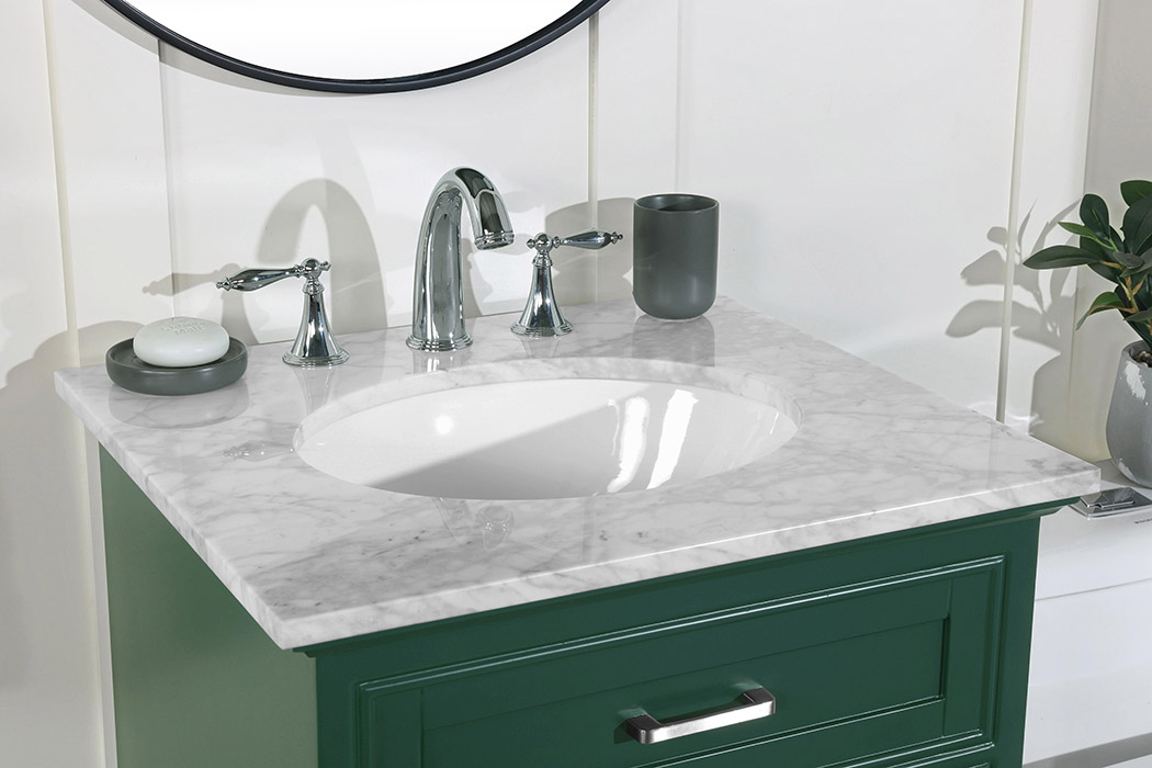 Elegant Bathroom Vanity - Green, L 24" (VF15024GN)