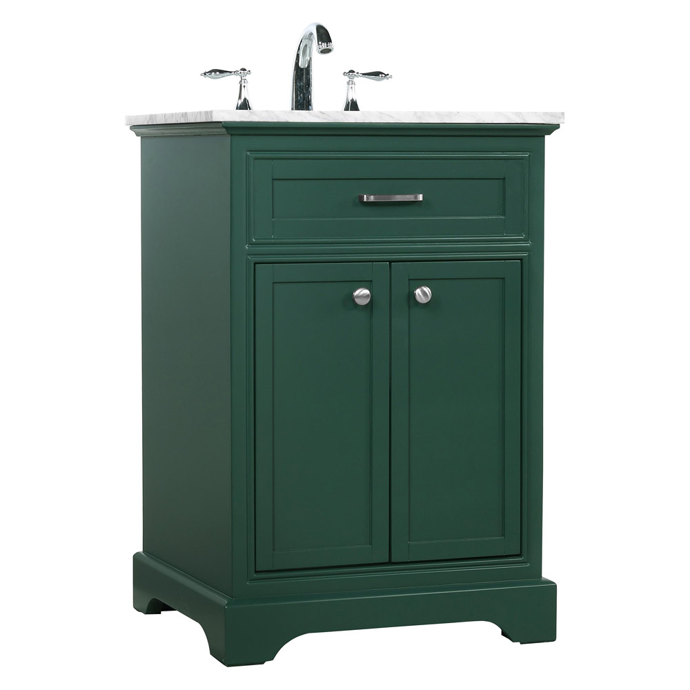 Elegant Bathroom Vanity - Green, L 24" (VF15024GN)