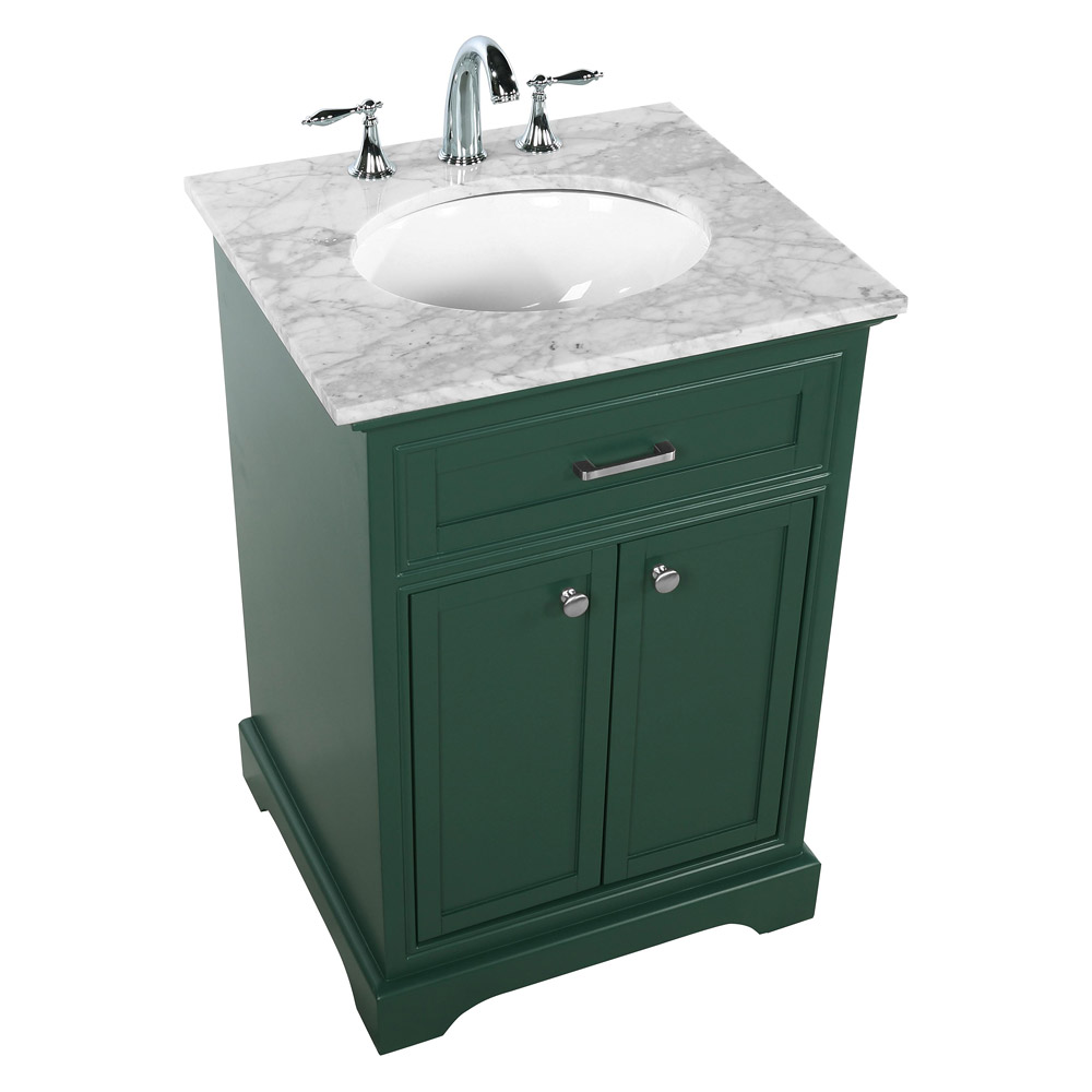 Elegant Bathroom Vanity - Green, L 24" (VF15024GN)