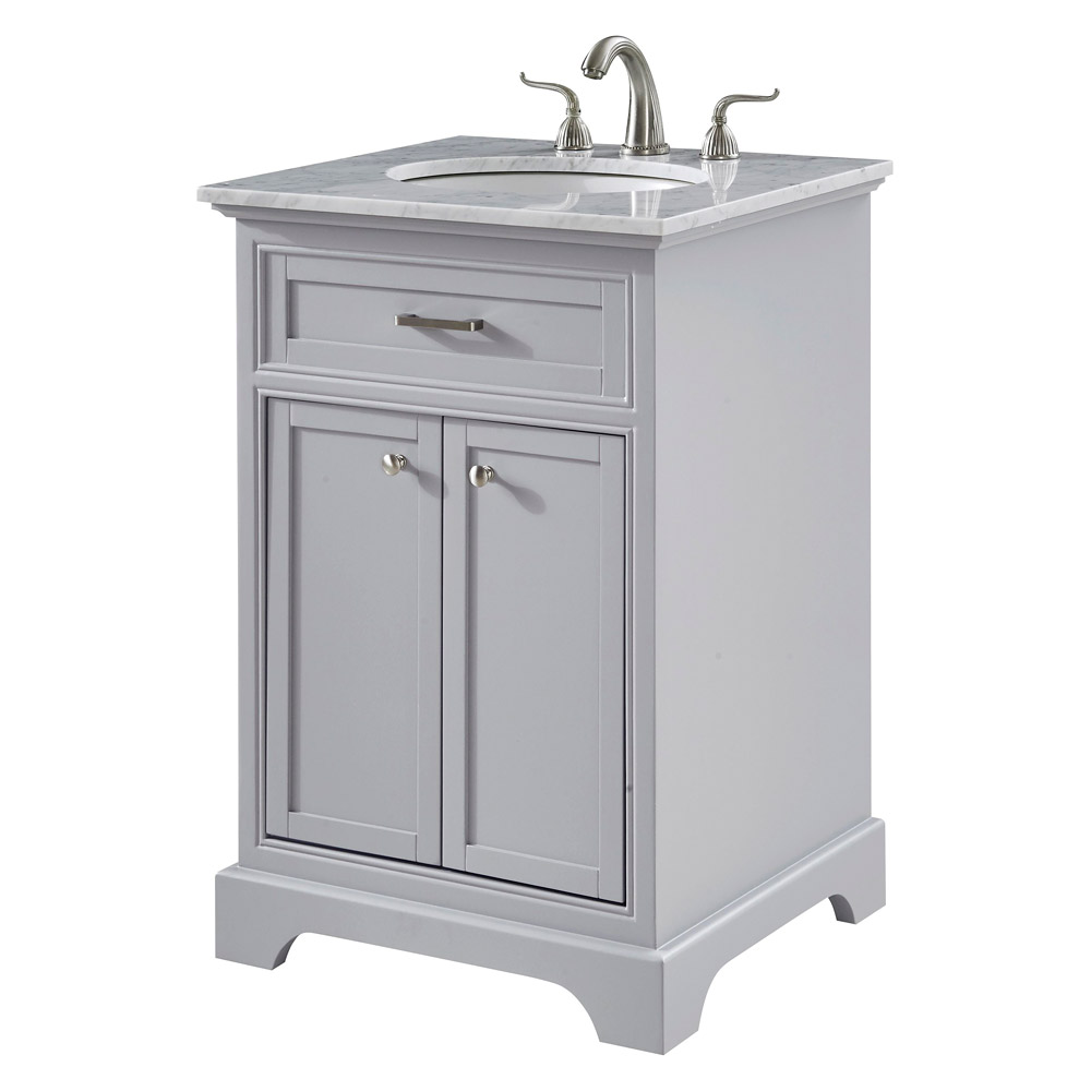 Elegant Bathroom Vanity - Gray, L 24" (VF15024GR)