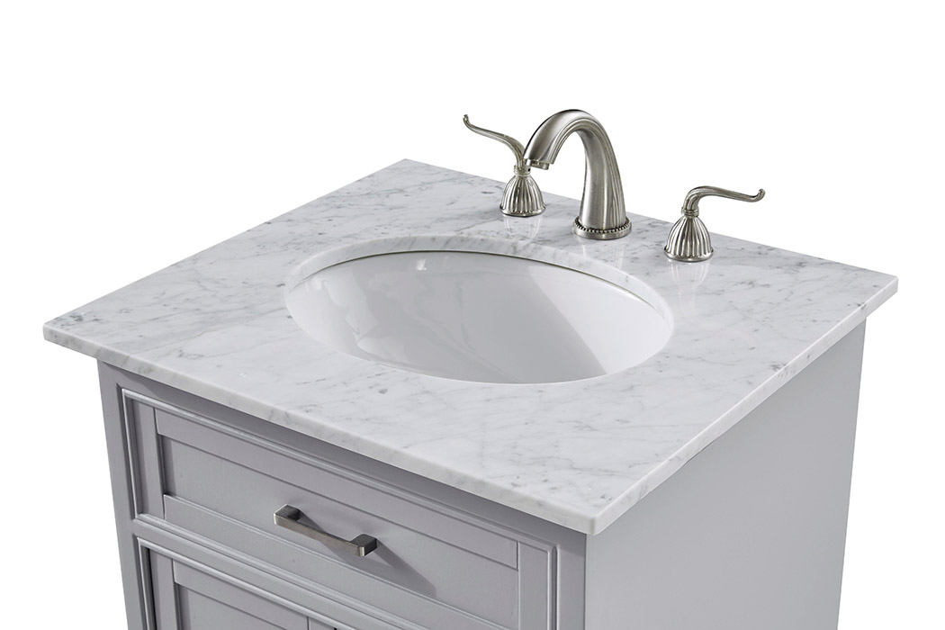 Elegant Bathroom Vanity - Gray, L 24" (VF15024GR)