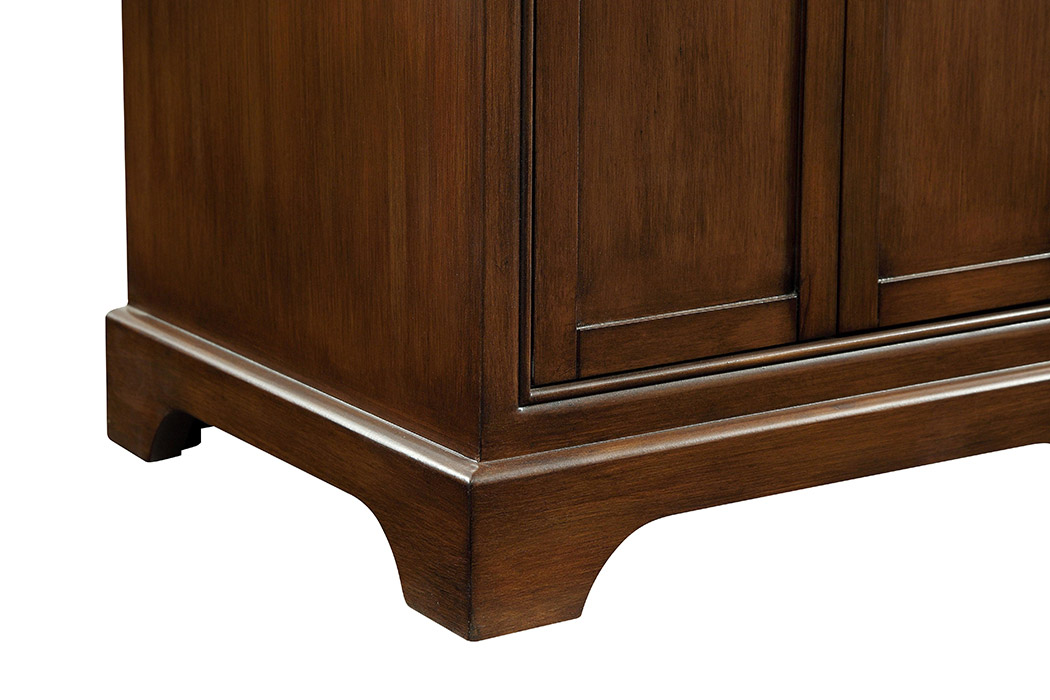 Elegant Bathroom Vanity - Teak, L 24" (VF15024TK)