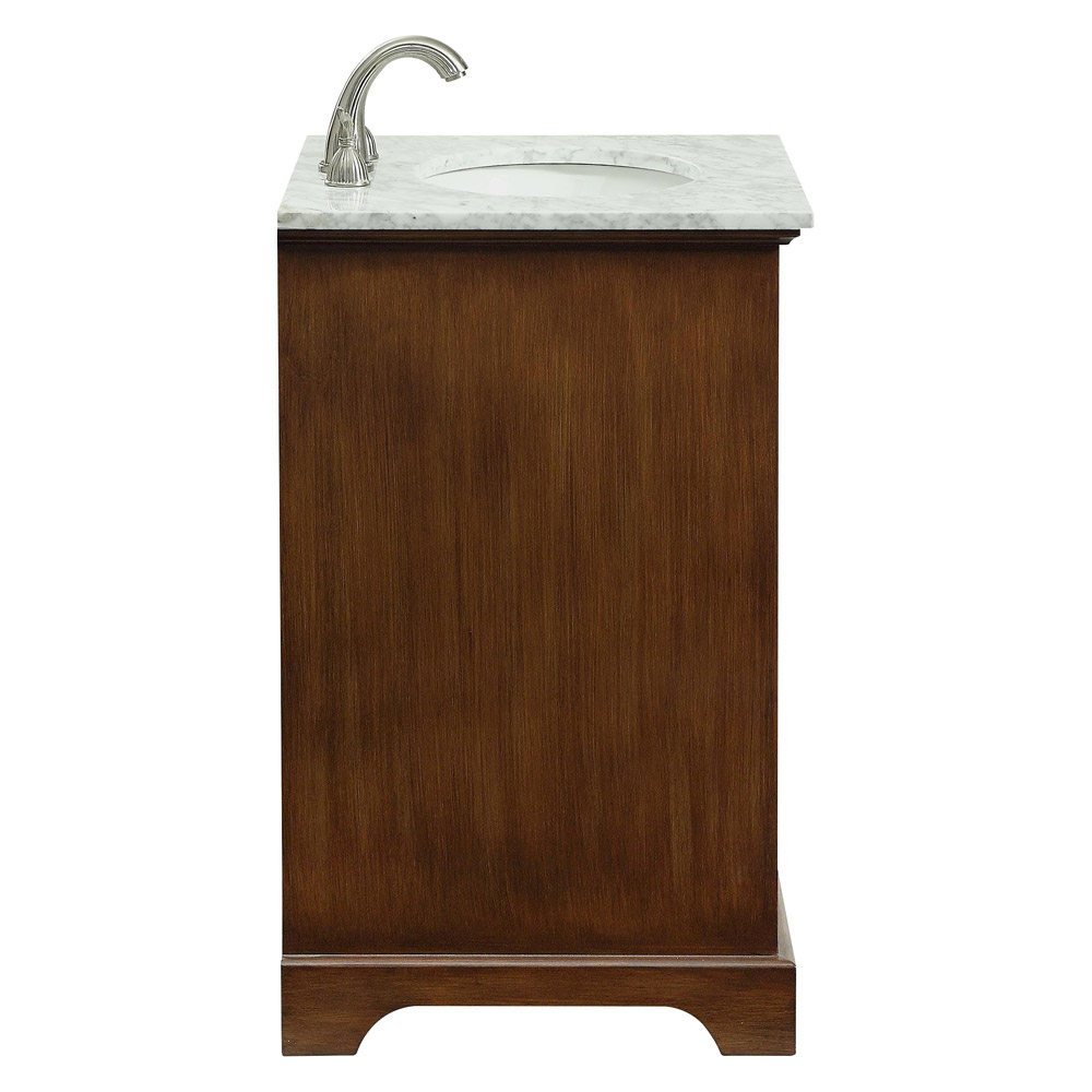 Elegant Bathroom Vanity - Teak, L 24" (VF15024TK)