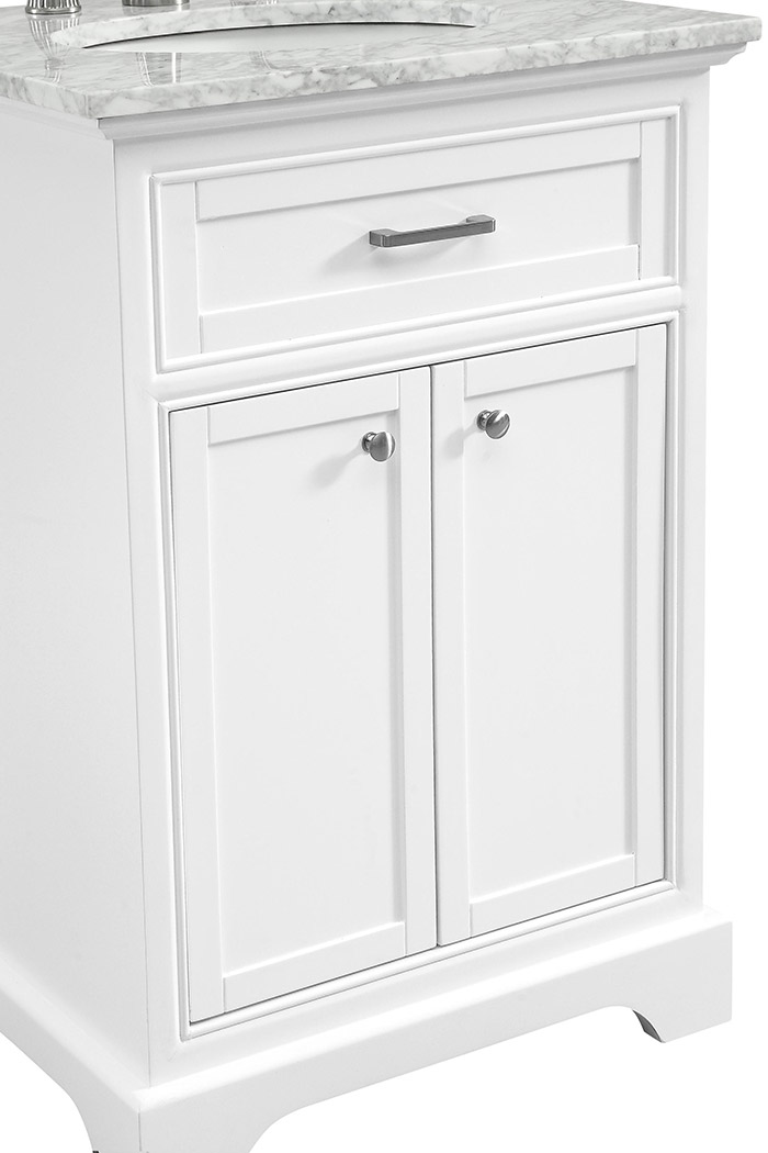 Elegant Bathroom Vanity - White, L 24" (VF15024WH)