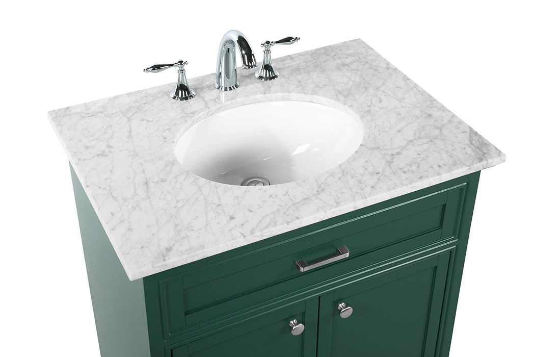 Elegant Bathroom Vanity - Green, L 30" (VF15030GN)