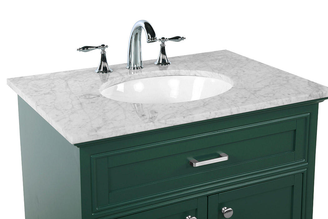 Elegant Bathroom Vanity - Green, L 30" (VF15030GN)