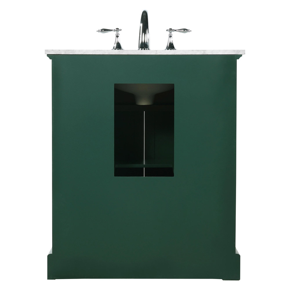 Elegant Bathroom Vanity - Green, L 30" (VF15030GN)