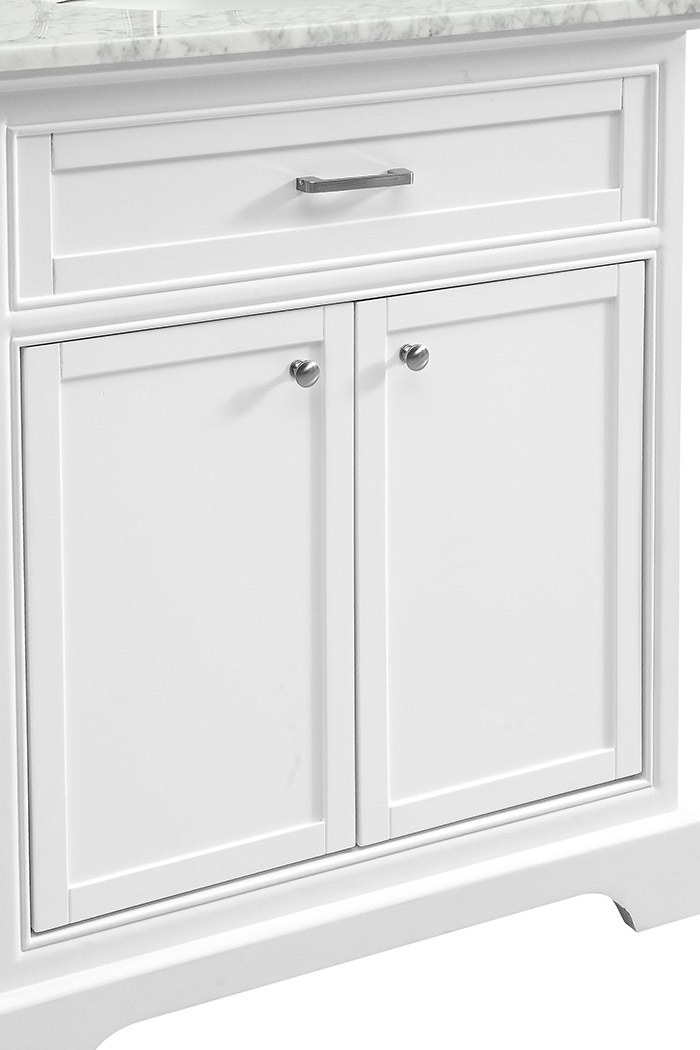 Elegant Bathroom Vanity - White, L 30" (VF15030WH)