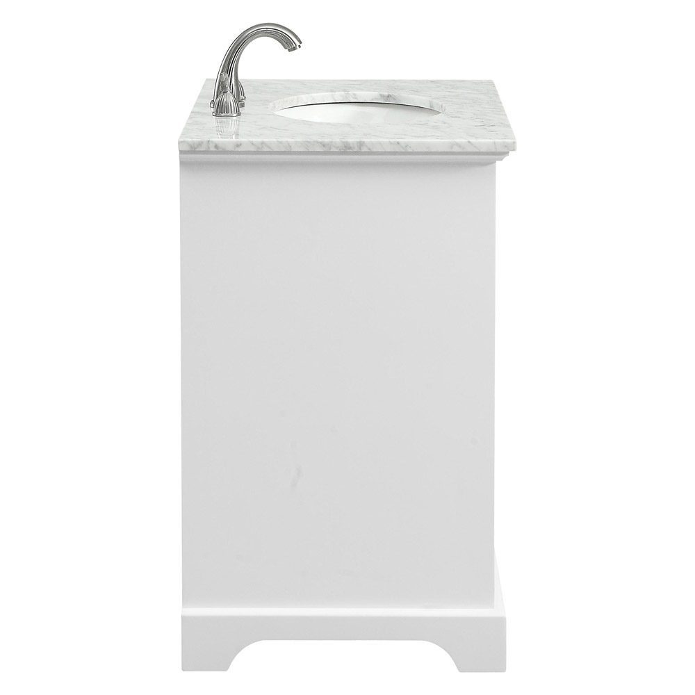 Elegant Bathroom Vanity - White, L 30" (VF15030WH)