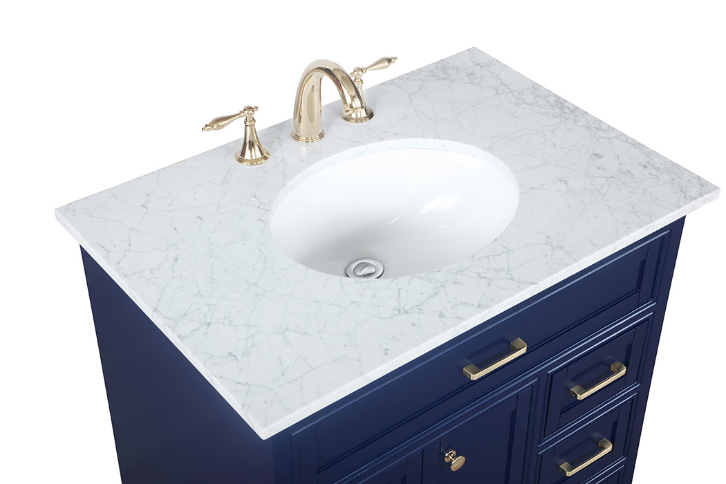 Elegant Bathroom Vanity - Blue, L 32" (VF15032BL)