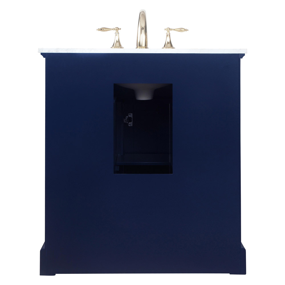 Elegant Bathroom Vanity - Blue, L 32" (VF15032BL)