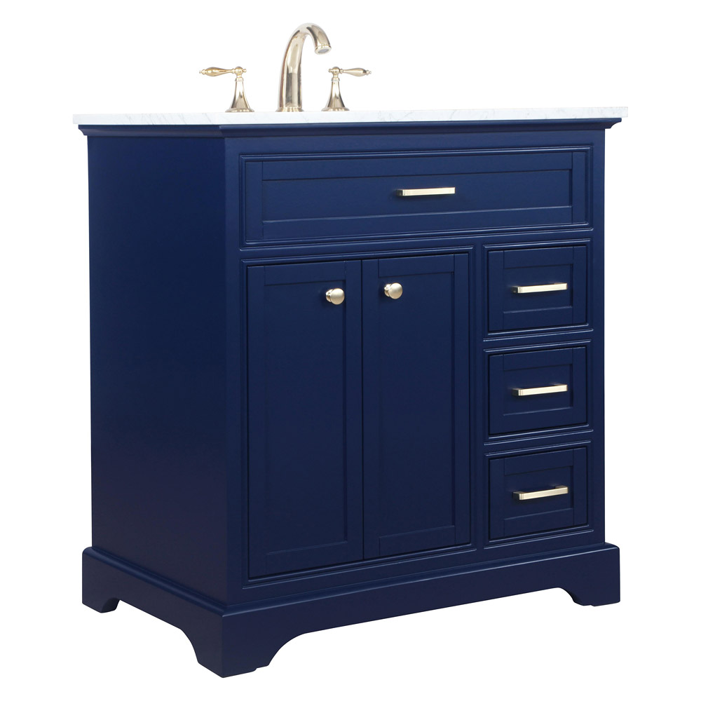 Elegant Bathroom Vanity - Blue, L 32" (VF15032BL)