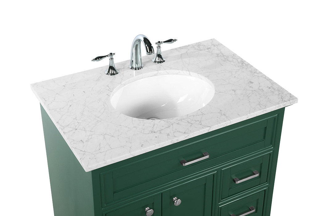 Elegant Bathroom Vanity - Green, L 32" (VF15032GN)