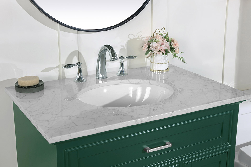 Elegant Bathroom Vanity - Green, L 32" (VF15032GN)