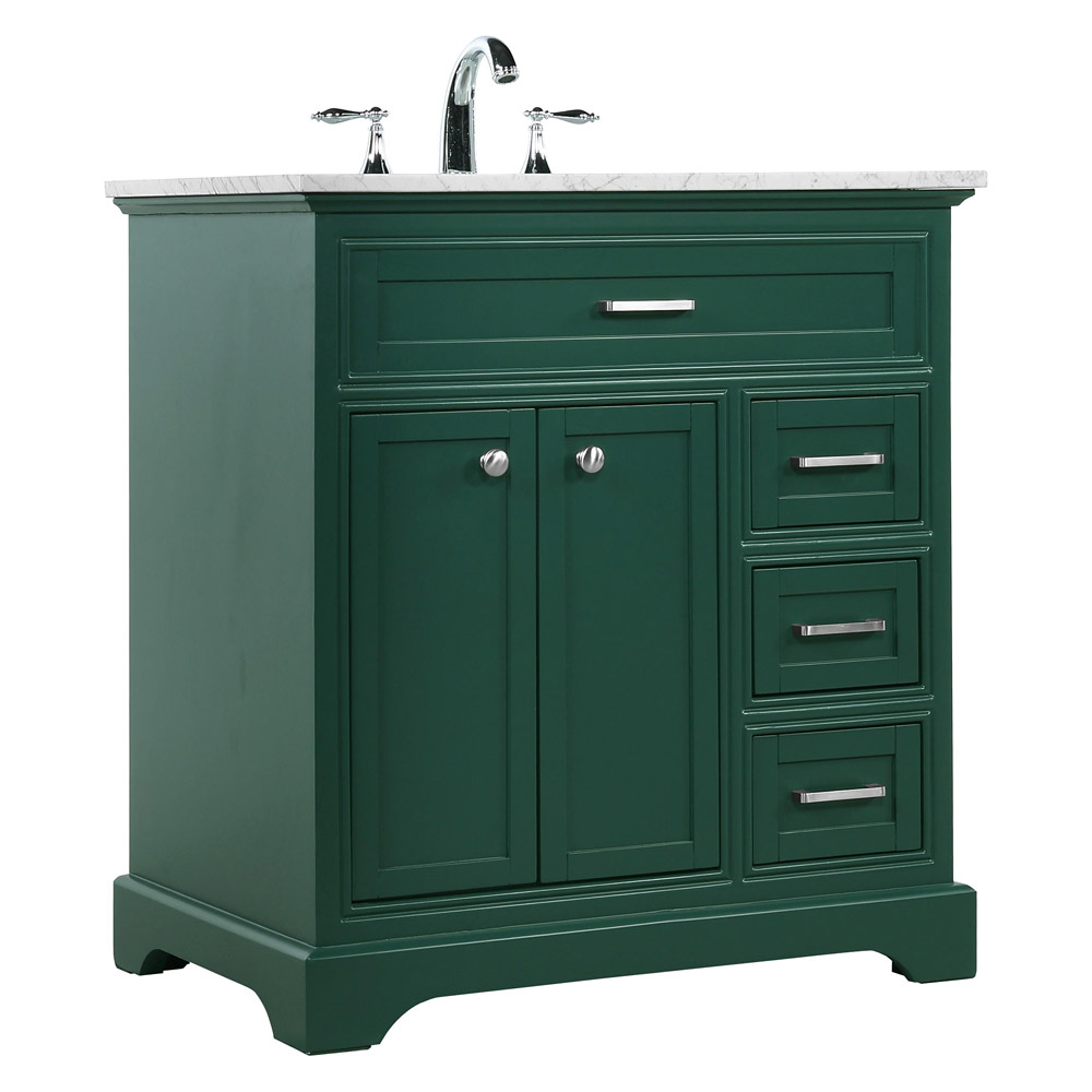 Elegant Bathroom Vanity - Green, L 32" (VF15032GN)