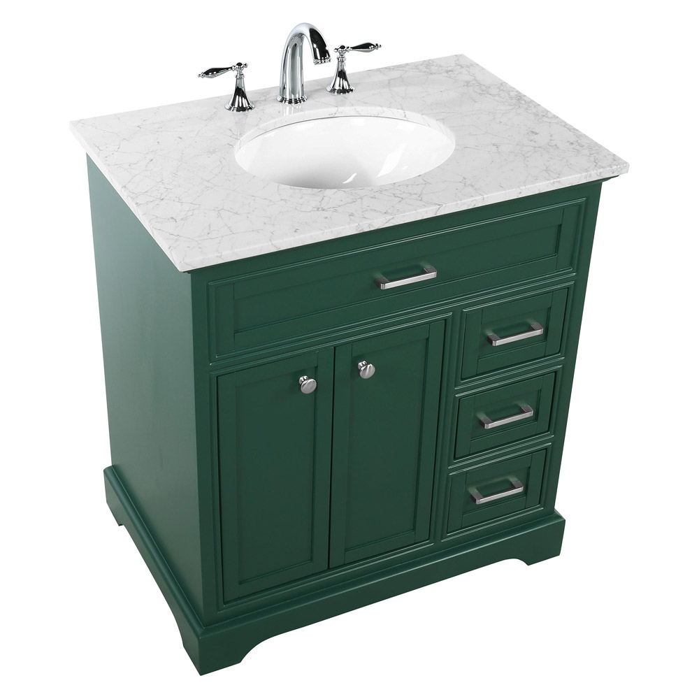 Elegant Bathroom Vanity - Green, L 32" (VF15032GN)