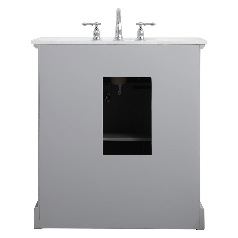 Elegant Bathroom Vanity - Gray, L 32" (VF15032GR)