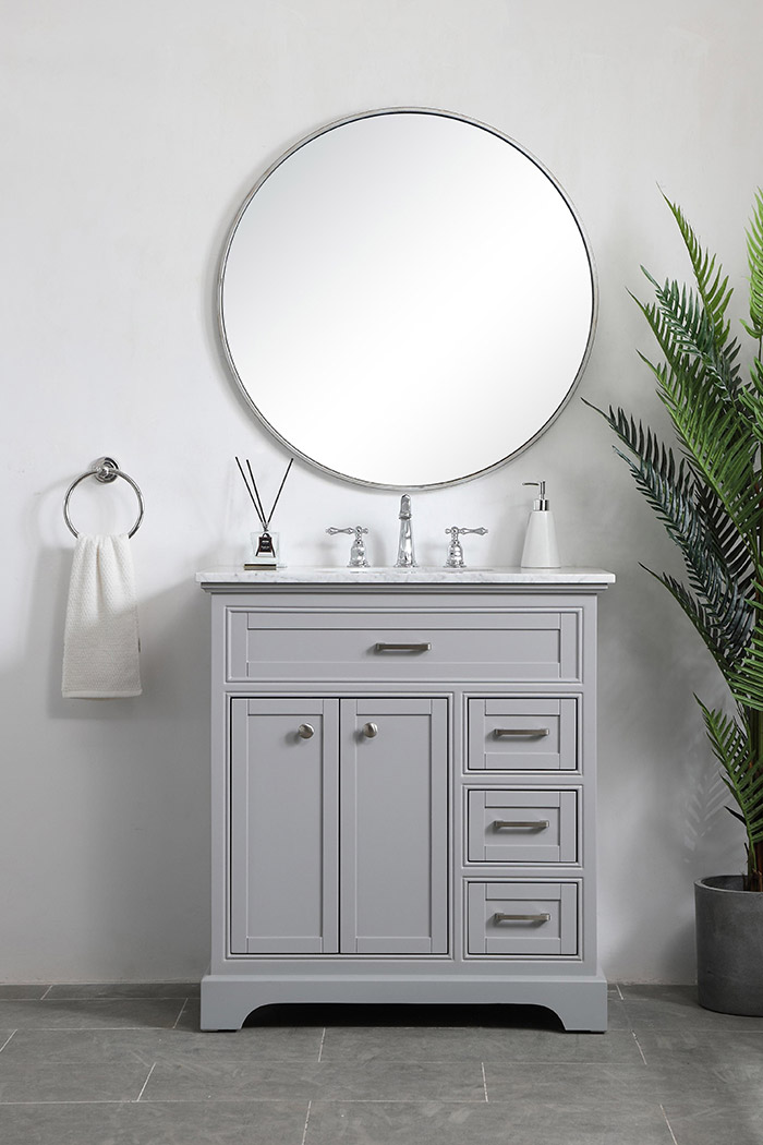 Elegant Bathroom Vanity - Gray, L 32" (VF15032GR)