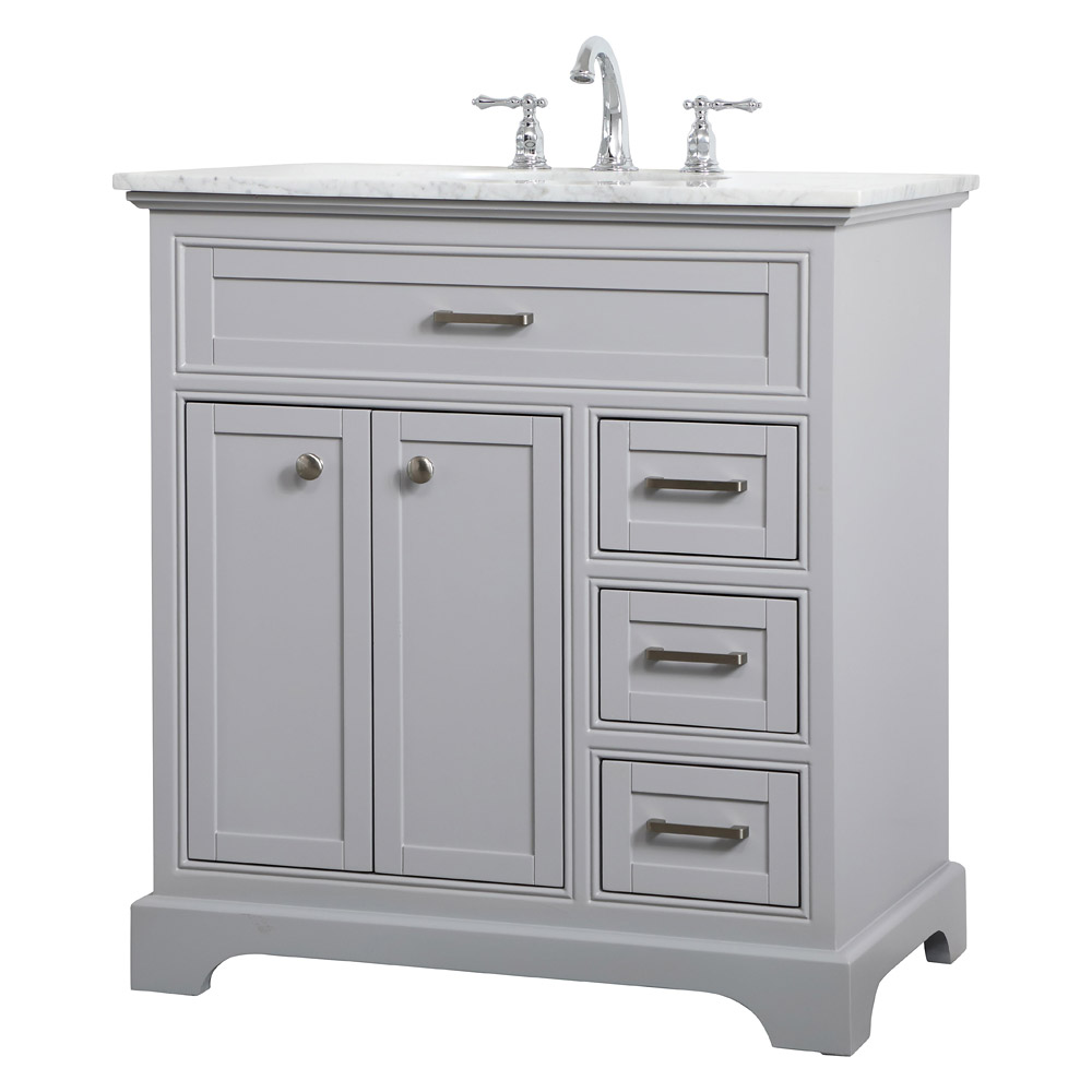 Elegant Bathroom Vanity - Gray, L 32" (VF15032GR)