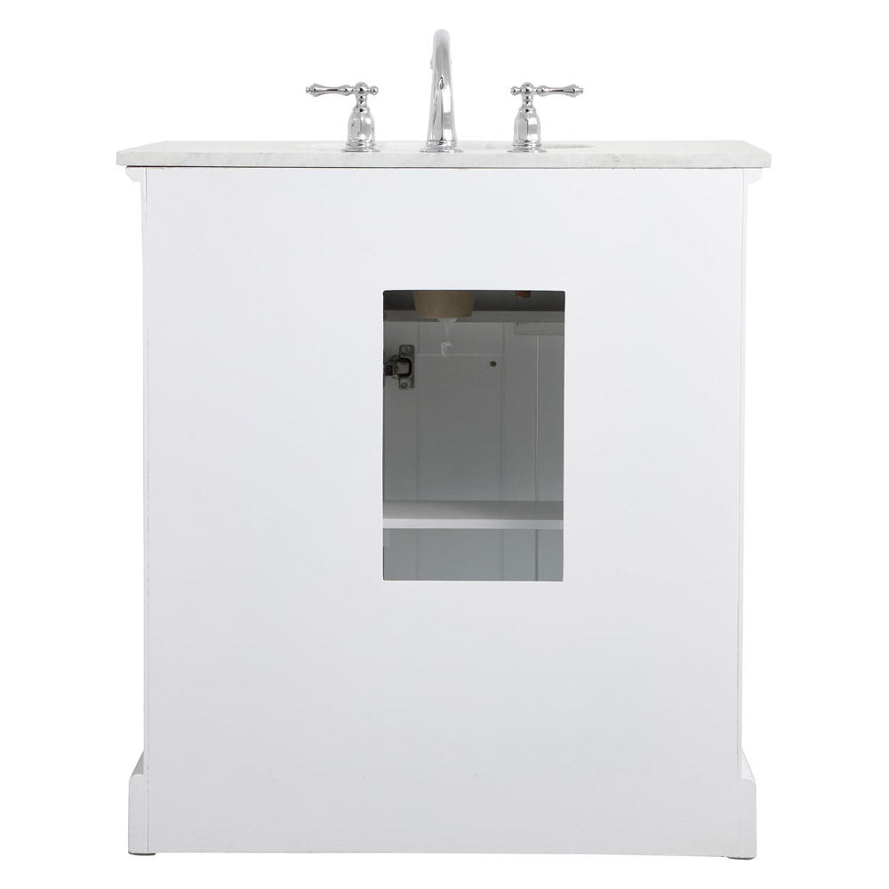 Elegant Bathroom Vanity - White, L 32" (VF15032WH)