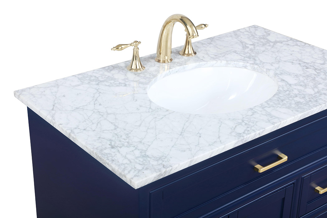 Elegant Bathroom Vanity - Blue, L 36" (VF15036BL)