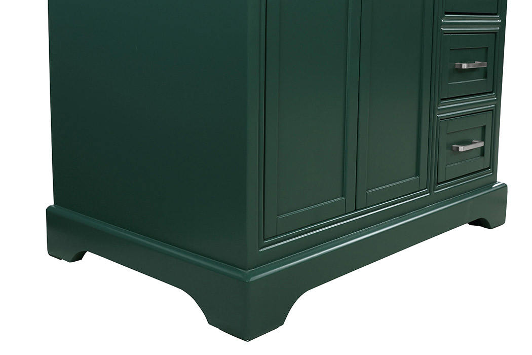 Elegant Bathroom Vanity - Green, L 36" (VF15036GN)