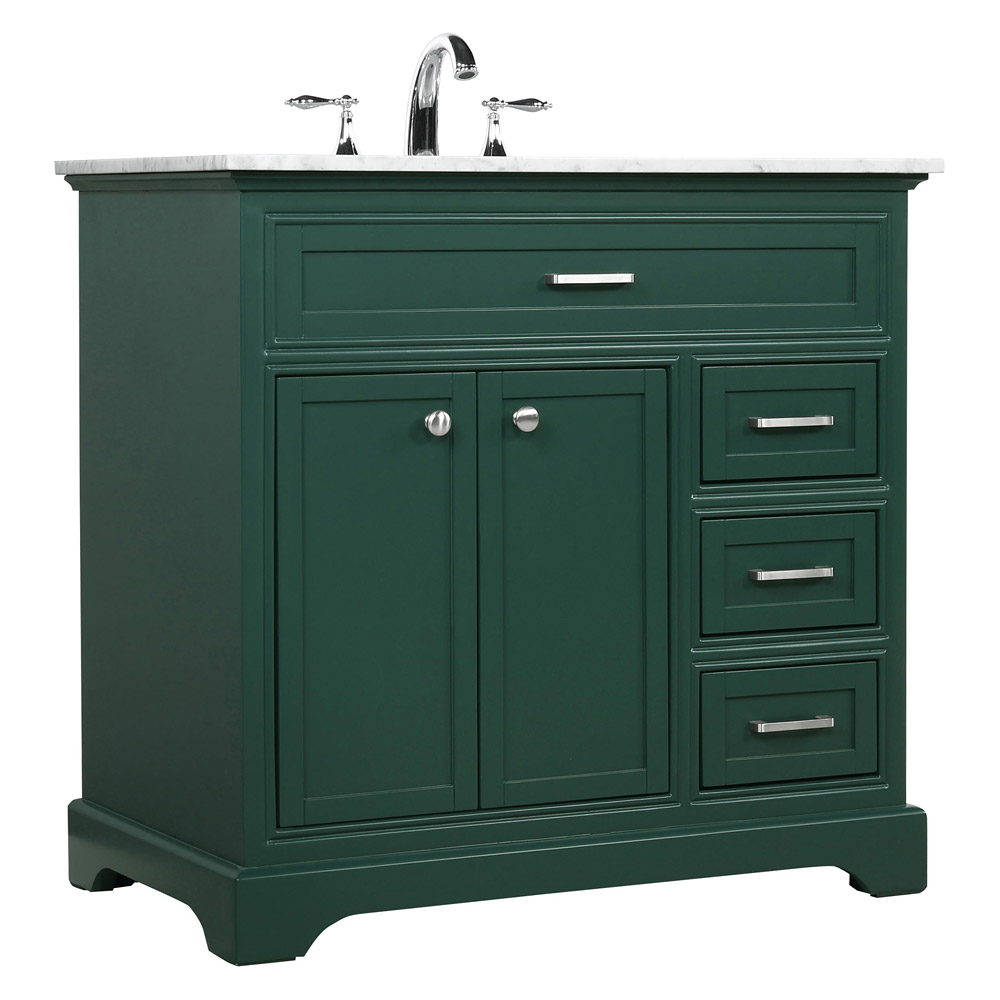 Elegant Bathroom Vanity - Green, L 36" (VF15036GN)