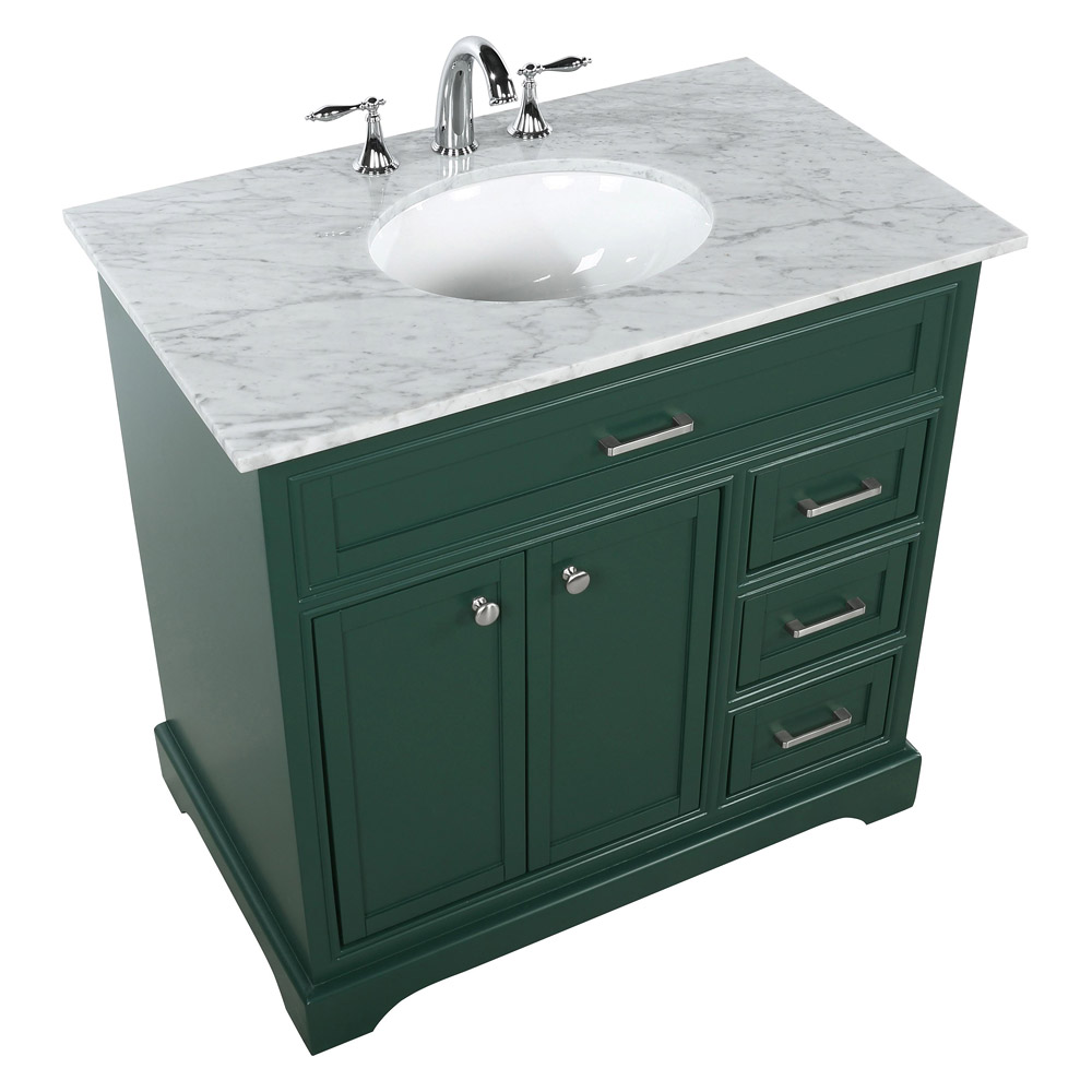 Elegant Bathroom Vanity - Green, L 36" (VF15036GN)