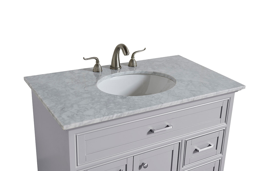 Elegant Bathroom Vanity - Gray, L 36" (VF15036GR)