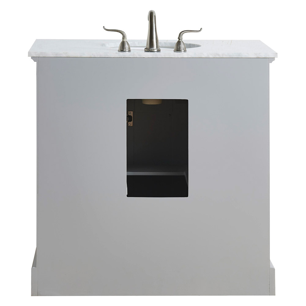 Elegant Bathroom Vanity - Gray, L 36" (VF15036GR)