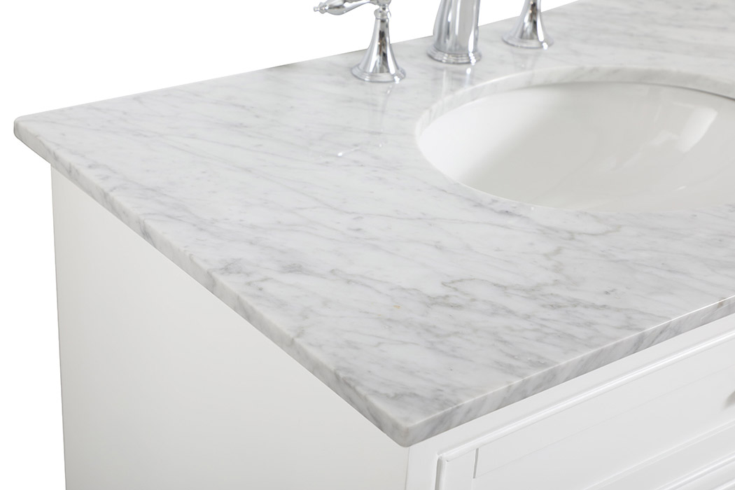 Elegant Bathroom Vanity - White, L 36" (VF15036WH)