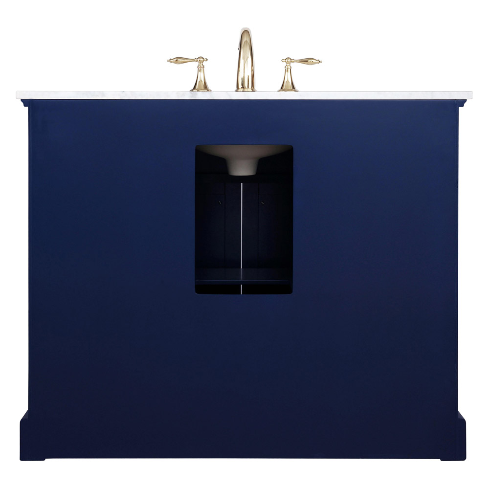 Elegant Bathroom Vanity - Blue, L 42" (VF15042BL)