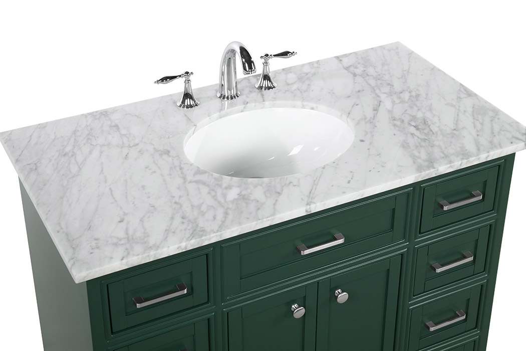 Elegant Bathroom Vanity - Green, L 42" (VF15042GN)